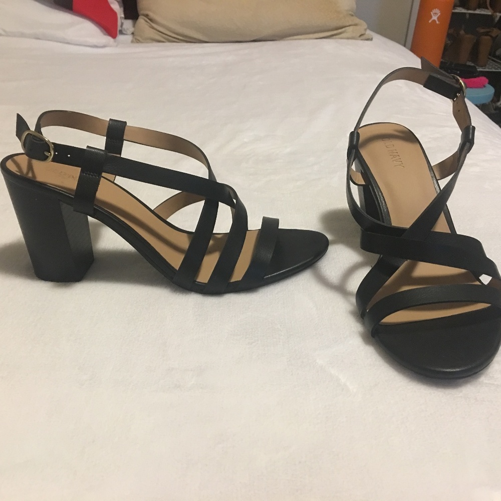 Black Strappy Heels